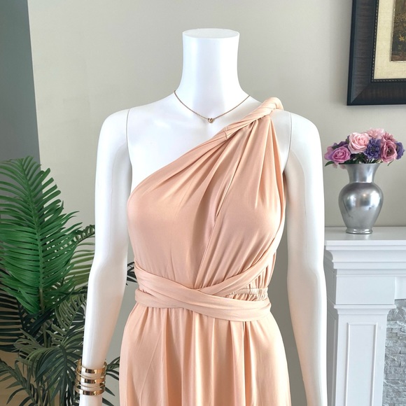 Isla Posh Convertible Infinity Maxi Dress in Beige - Picture 3 of 9